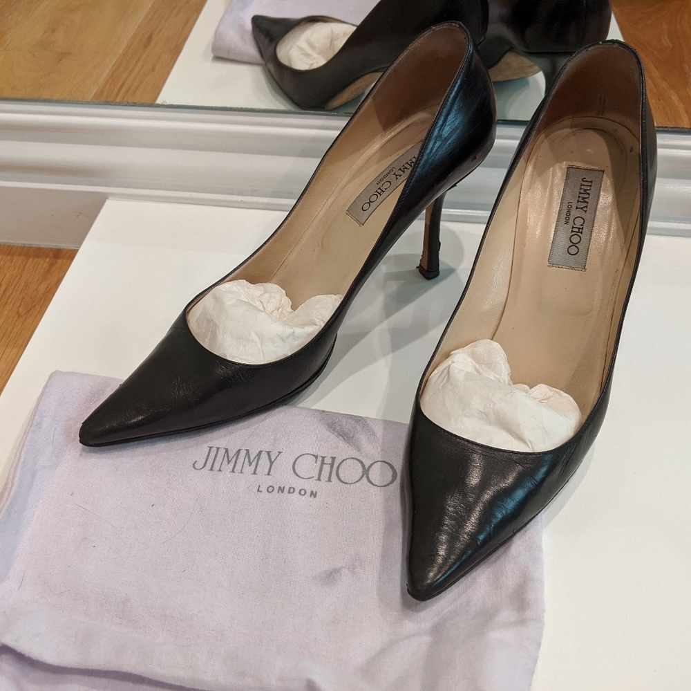 Jimmy Choo Eleven Kid Pumps black